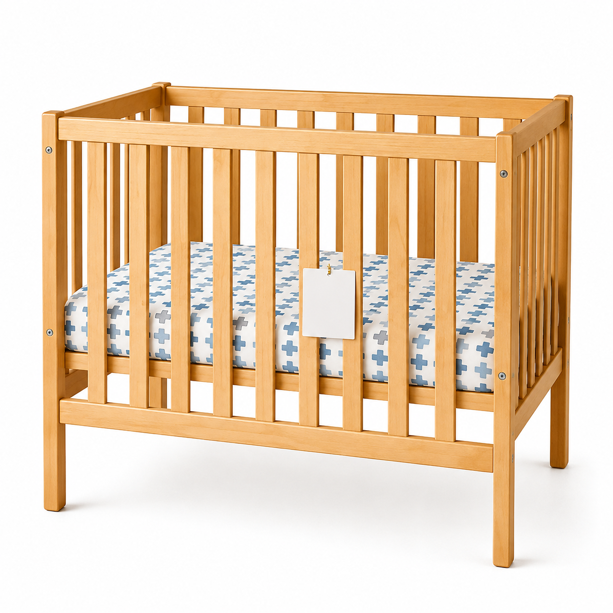 Compact Cot Bottom Sheet - Signature Blue
