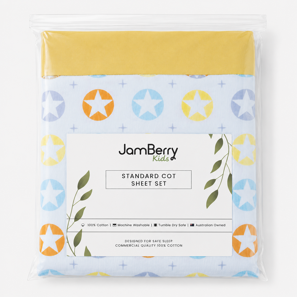 Cot Sheet Set - Signature Yellow