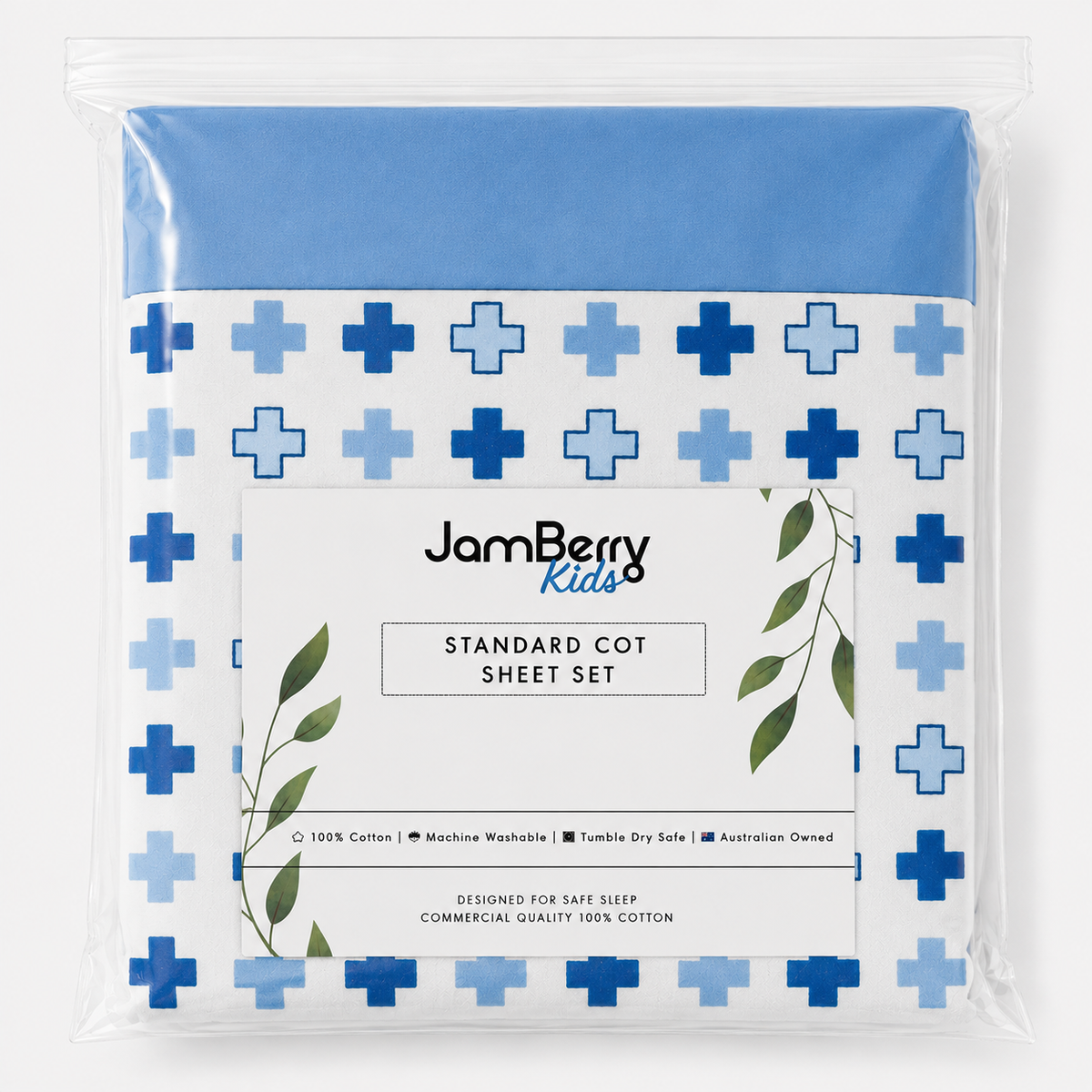 Cot Sheet Set - Signature Blue