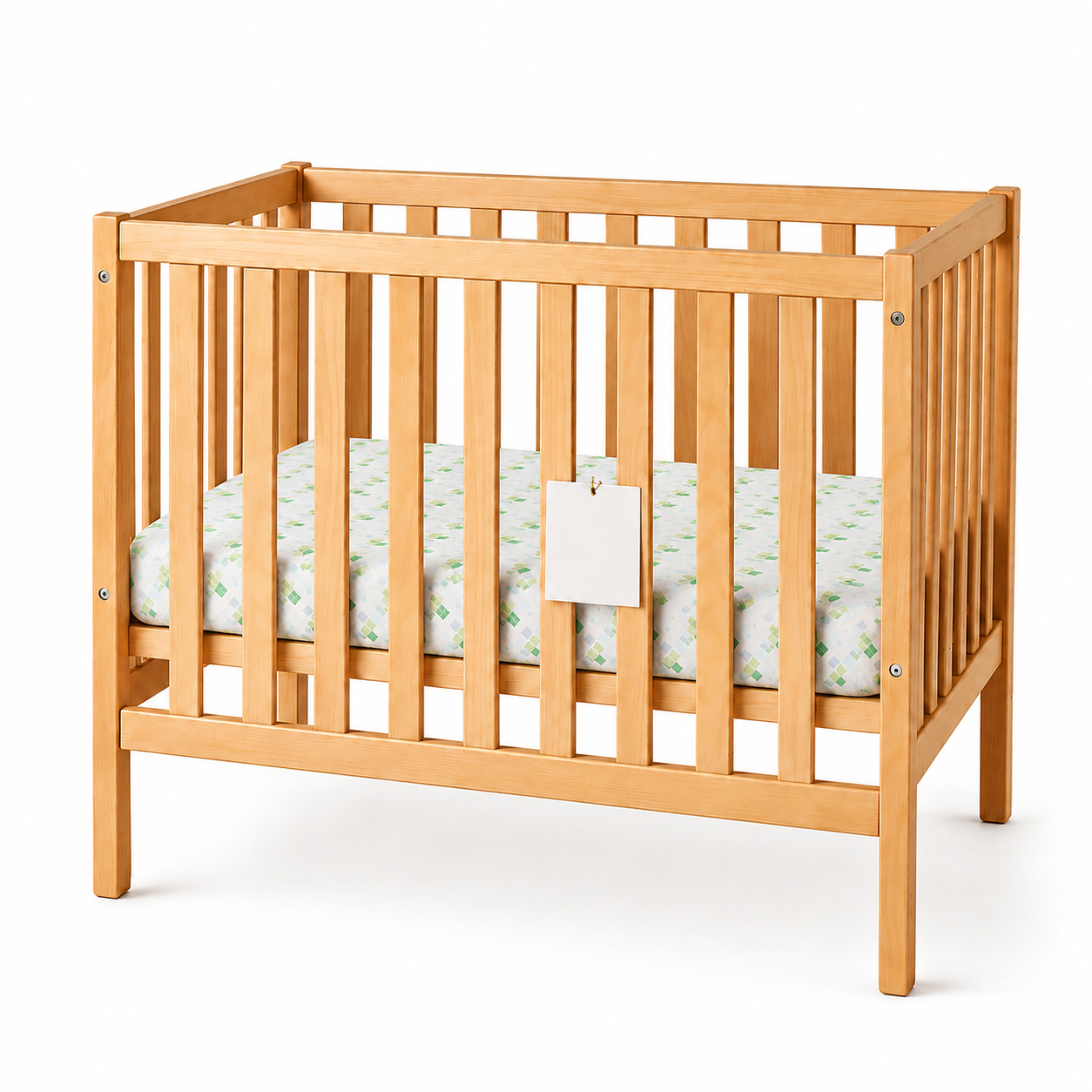 Compact Cot Bottom Sheet - Signature Green