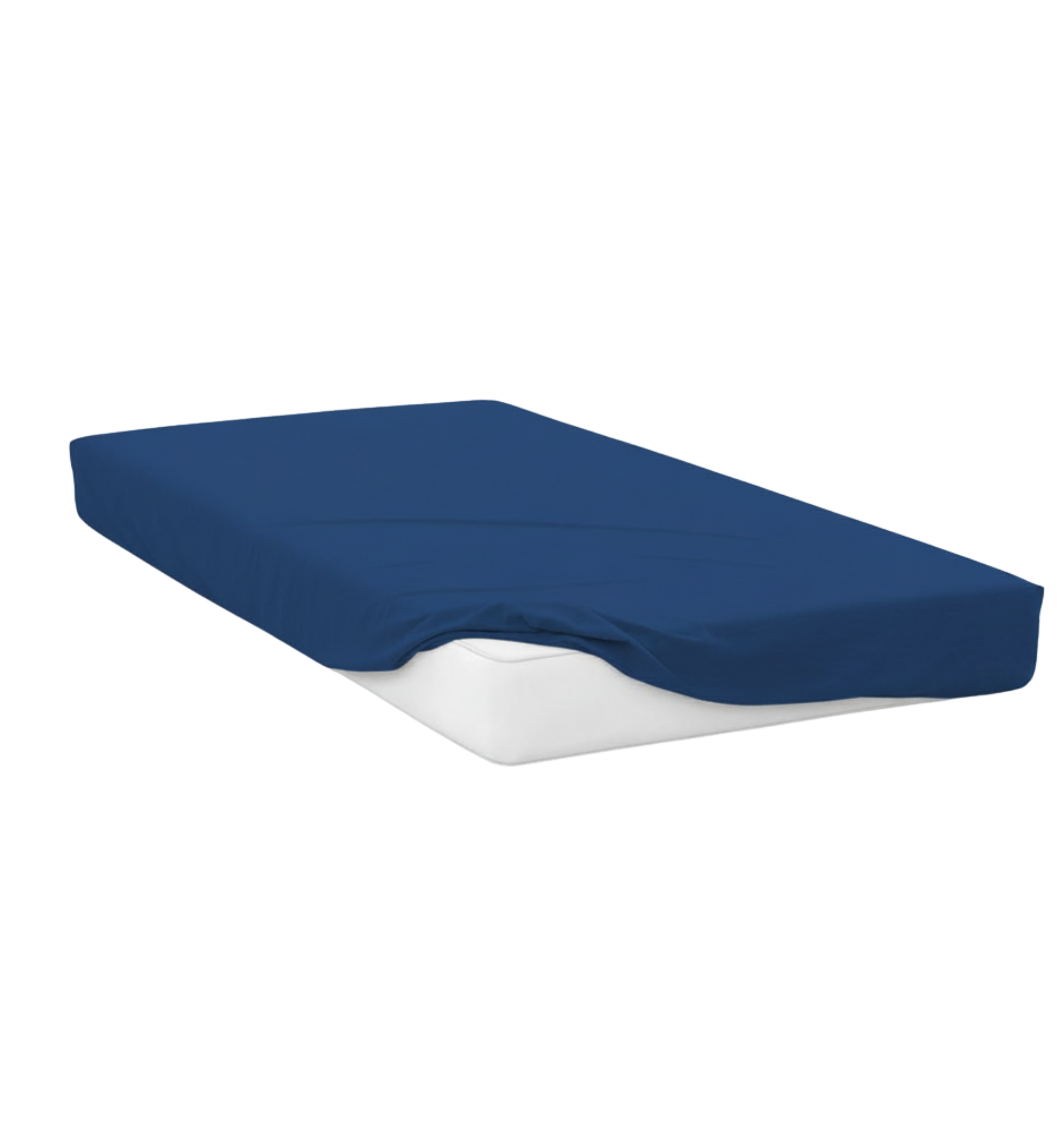 Compact Cot Bottom Sheet - French Blue