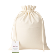 JamBerry Kids Crisp White Cotton Drawstring Bag