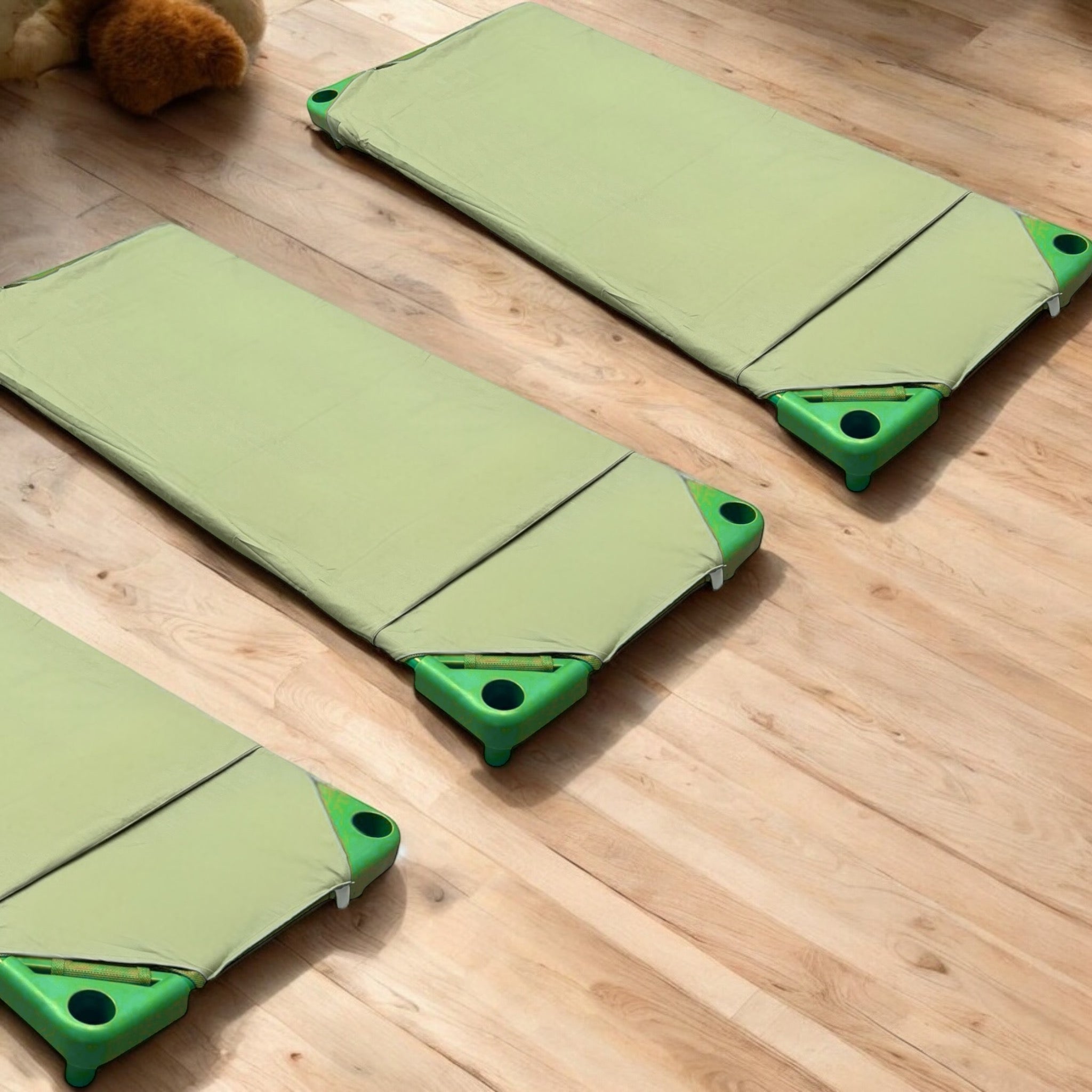 Olive Leaf Stacker Sheet Set Attached 145cm