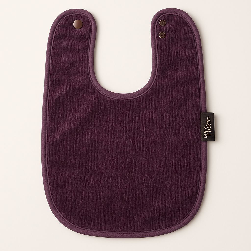 Jamberry mulberry-coloured kindy bib – soft and washable