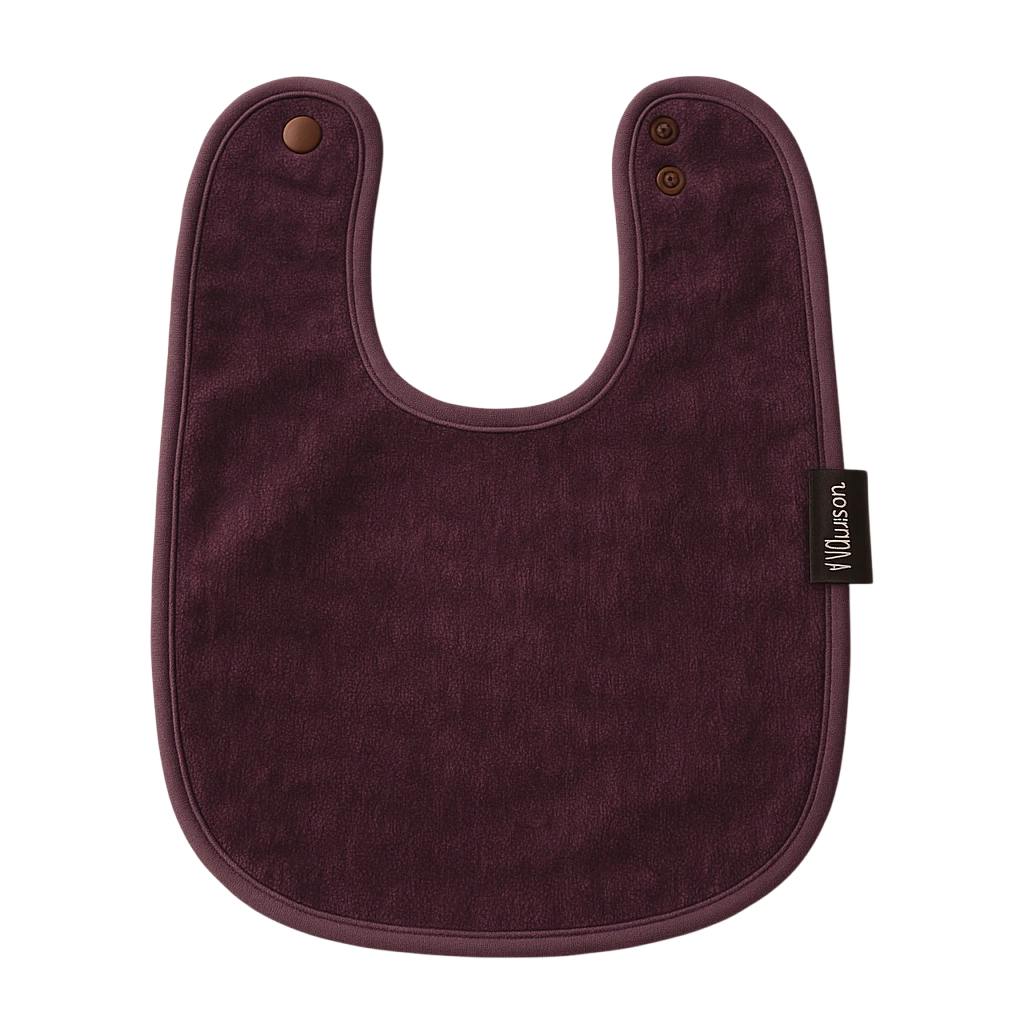Mulberry baby bib for childcare – single – waterproof backing
