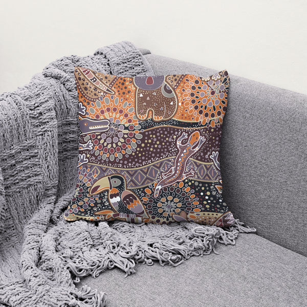 Aboriginal Animal Art Cushion 30x30