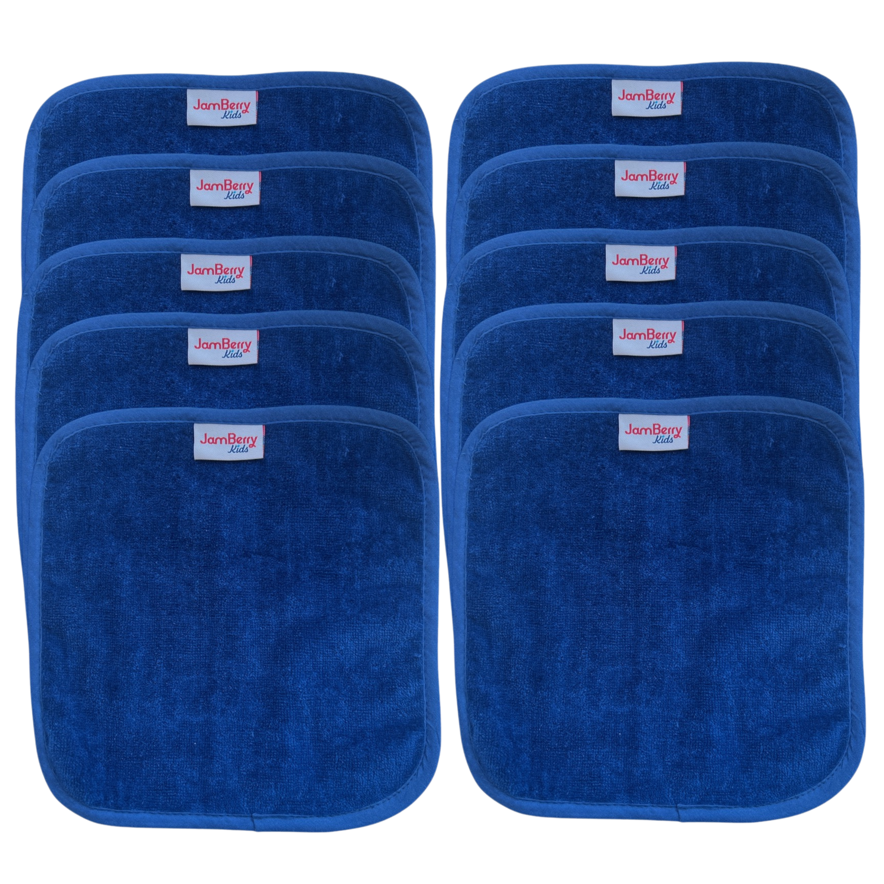 Set of daycare face washers - premium childcare face cloths australia