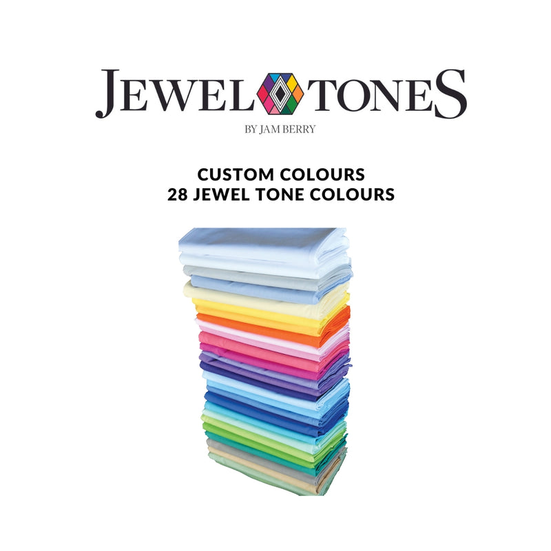 Jewel Tones - Cot Bottom Sheet 125cm
