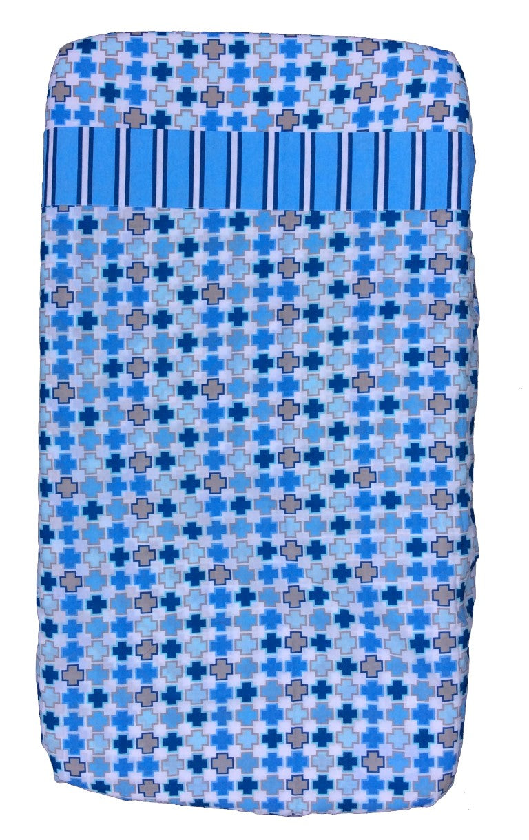 Compact Cot / Small Cot Sheets Blue