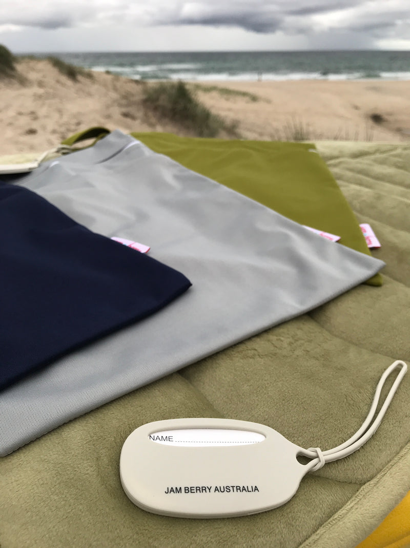 Wet zip bag grey