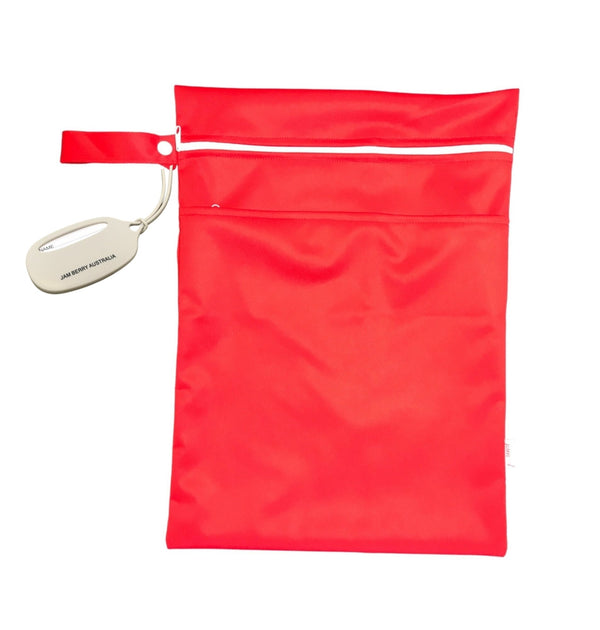 Wet zip bag red